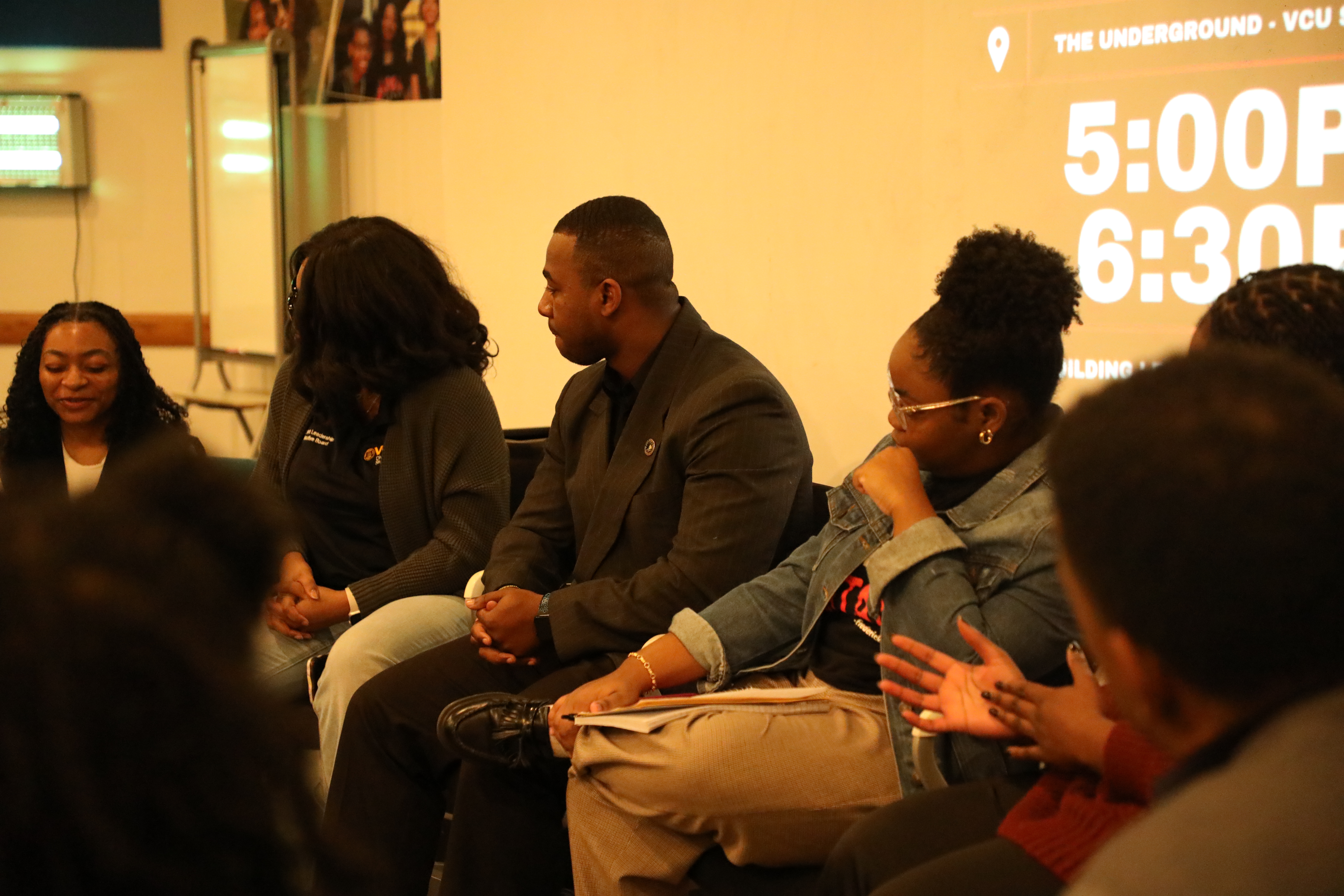 students listening